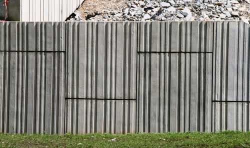 Matrice per muro di contenimento - BORNHOLM - RECKLI GmbH - aspetto legno / per calcestruzzo architettonico
