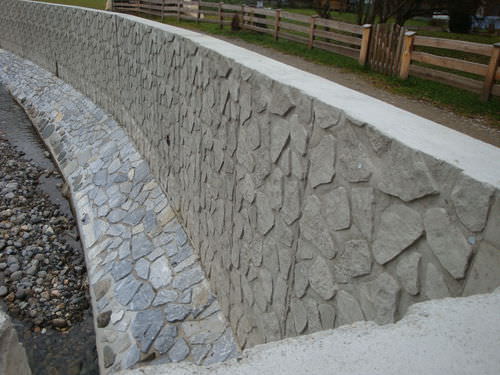 Matrice per muro di contenimento - LA REUNION - RECKLI GmbH - per calcestruzzo architettonico