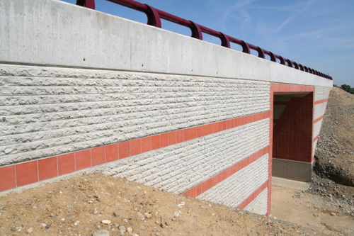 Matrice per muro di contenimento - LARNAKA - RECKLI GmbH - per calcestruzzo architettonico