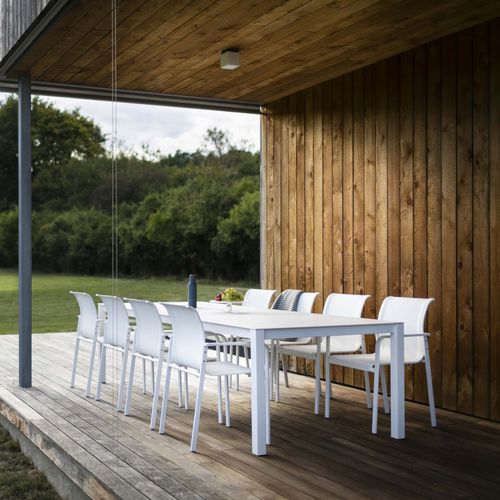 Tavolo contemporaneo - Puro  - Todus - in HPL / in ceramica / con supporto in acciaio inossidabile