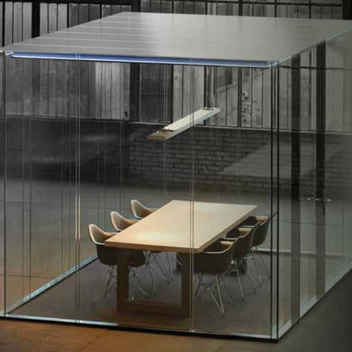 Ufficio POD acustico - LINEACUBE - Maars - in vetro / per open space