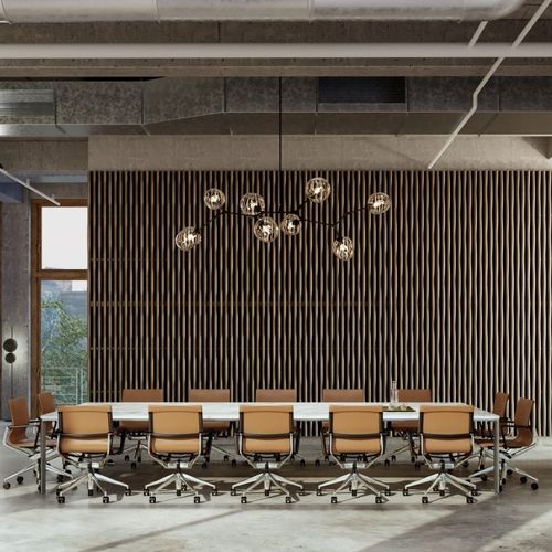 Pannello acustico per muro - LINEA BAMBOO WAVE - LAUDESCHER - in legno massiccio / in rovere / in pino