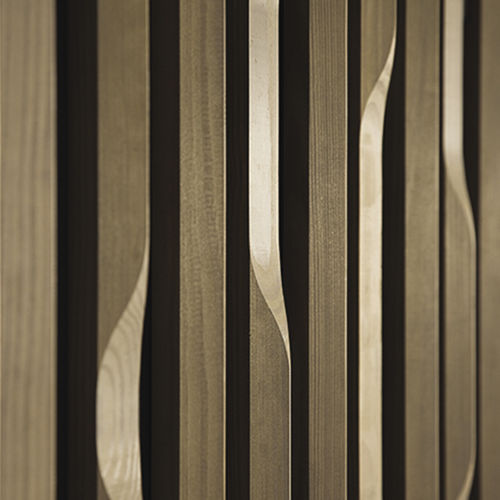 Pannello acustico per muro - LINEA EDGE - LAUDESCHER - in legno massiccio / in rovere / in pino