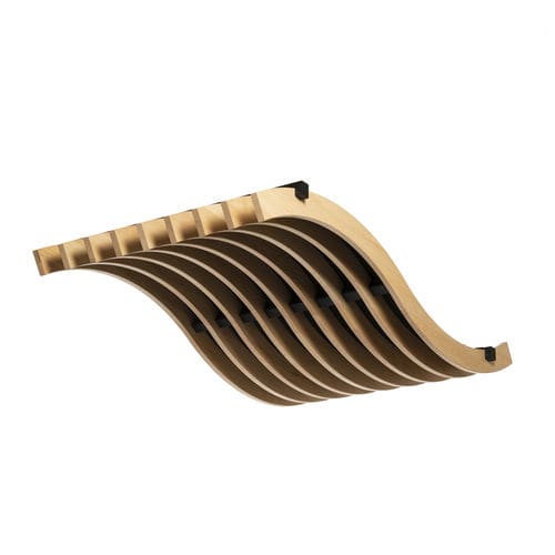 Pannello acustico sospeso - CANOPEA WIND - LAUDESCHER - per soffitto / in faggio / in legno massiccio