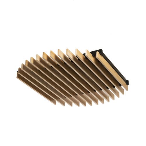 Pannello acustico sospeso - CANOPEA SUN - LAUDESCHER - per soffitto / in faggio / in legno massiccio