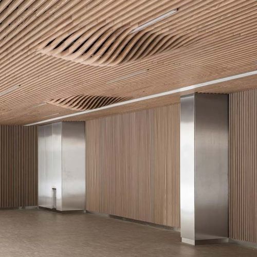 Pannello acustico per controsoffitto - LINEA 2.6.6 - LAUDESCHER - in abete / in legno massiccio / in rovere