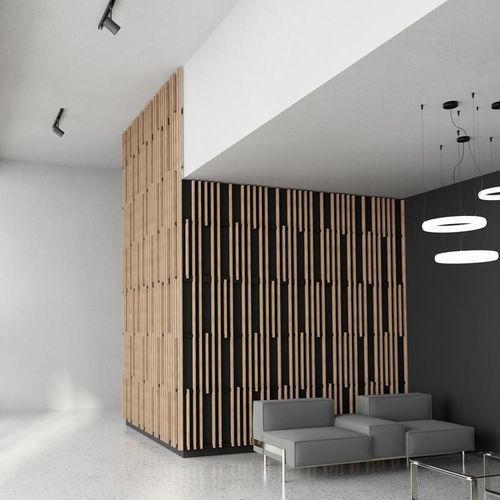 Pannello acustico per muro - LINEA 2.4.5 LITE - LAUDESCHER - per controsoffitto / in abete / in douglas