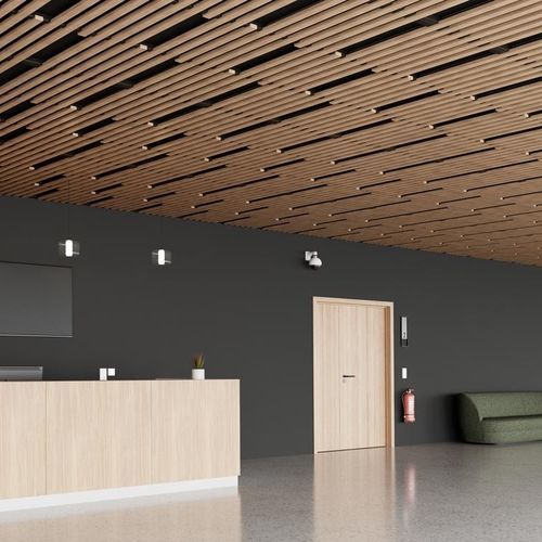 Pannello acustico per controsoffitto - LINEA 4.2.4 LITE - LAUDESCHER - in abete / in legno massiccio / in rovere
