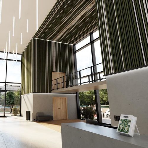 Pannello acustico per controsoffitto - LINEA TOUCH - LAUDESCHER - in legno massiccio / in pino / rettangolare
