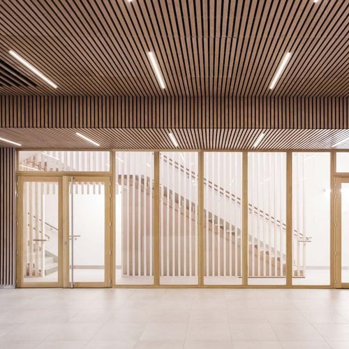 Pannello acustico per controsoffitto - LINEA 4.2.1 - LAUDESCHER - in abete / in legno massiccio / in rovere