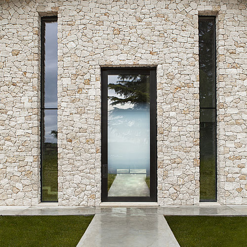 Porta d'ingresso - NOVA - Oikos Venezia - in alluminio / a bilico / contemporanea