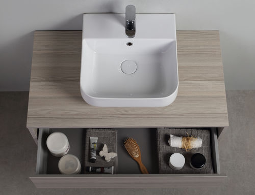 Mobile lavabo sospeso - 50.2 - MASTRO FIORE - in legno / design originale / con cassetti