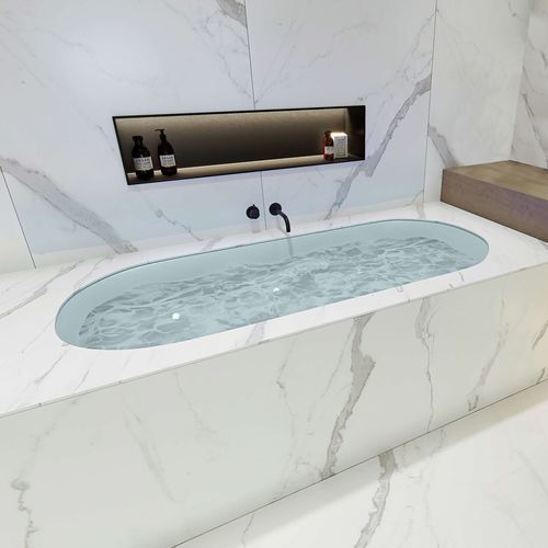 Vasca da bagno idromassaggio - THUN 180 - Condor - ovale / autoportante / filomuro