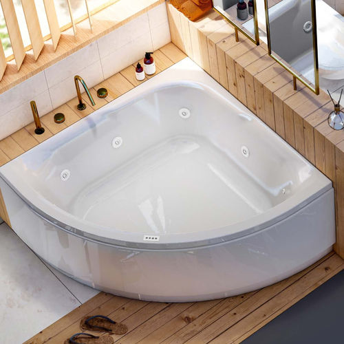 Vasca da bagno idromassaggio - ERIÉ - Condor - d'angolo / per ambiente abitativo / in resina acrilica