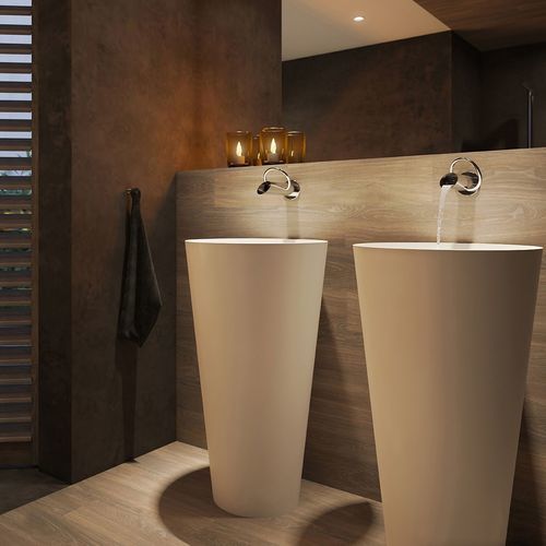 Lavabo autoportante - RONDO - Condor - in Solid Surface / in resina / ghisa minerale