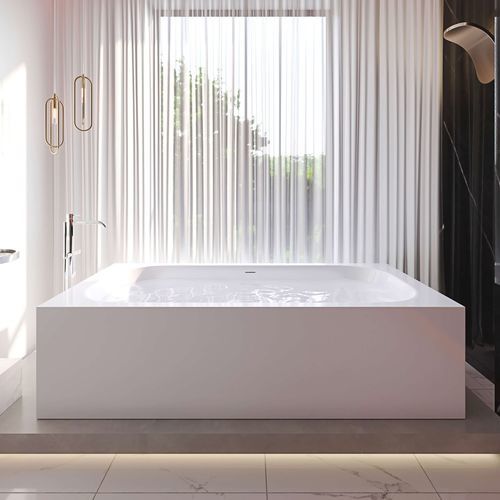 Vasca da bagno ad isola - CITY CONCEPT - Condor - per ambiente abitativo / in Solid Surface / contemporanea
