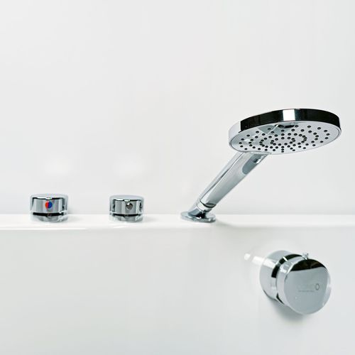 Set vasca in metallo - 5516VR - Condor - da piano / contemporaneo / 3 fori