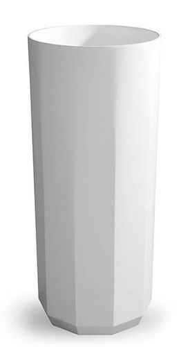 Lavabo totem - BLOOM -LOTUS - Condor - in Solid Surface / finitura opaca / rotondo