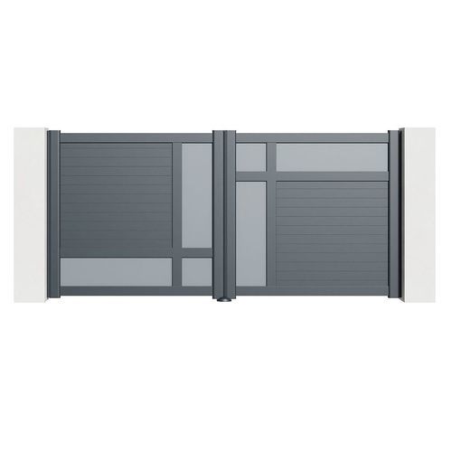 Cancello battente - VIBRATION - TSCHOEPPE INDUSTRIE - destro / sinistro / in alluminio