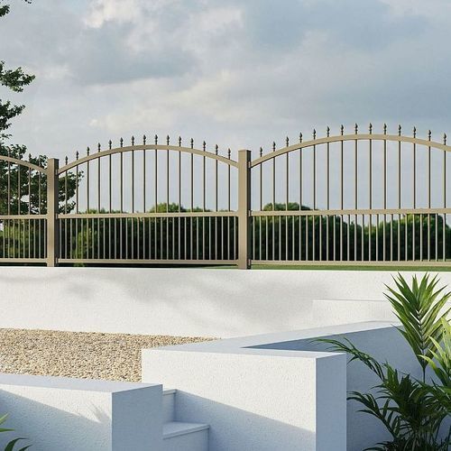 Recinzione a sbarre - BLANDY - TSCHOEPPE INDUSTRIE - da giardino / in alluminio / in ferro modellato