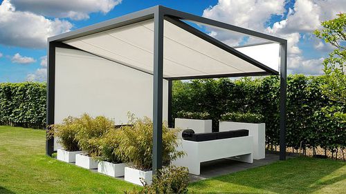 Pergola addossata - TOILE - TSCHOEPPE INDUSTRIE - sospesa / autoportante / montata in superficie