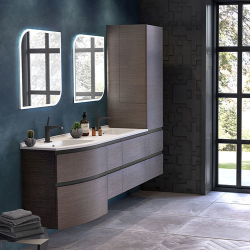 Mobile colonna da bagno - AVISO - AMBIANCE BAIN - contemporaneo / con specchio