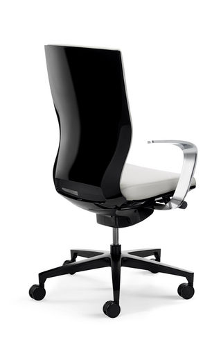 Poltrona da ufficio contemporanea - MOTEO - Klöber - in pelle / contract / con base a stella