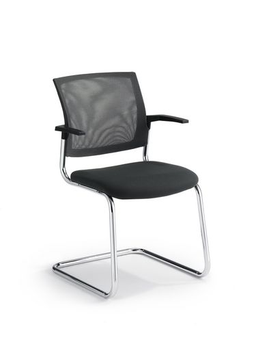 Sedia visitatore contemporanea - VEO - Klöber - in rete / cantilever / contract