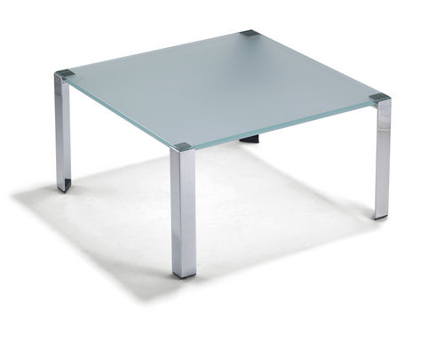 Tavolino basso contemporaneo - TASSO - Klöber - in vetro / quadrato / per uso residenziale