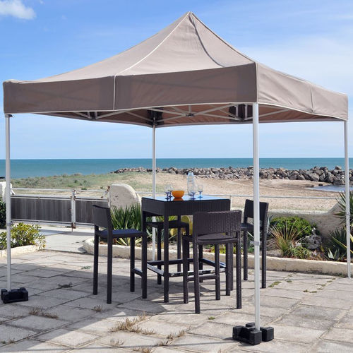 Gazebo in PVC - ABRIFACIL® - Socotex - Abritez-vous chez nous - tetto in tela / con struttura in alluminio / contract