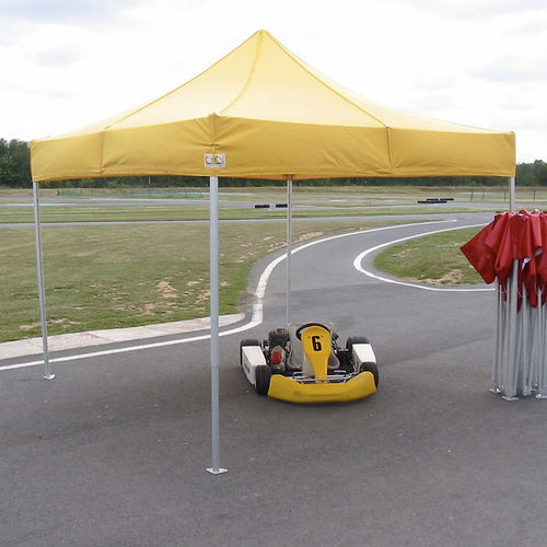 Gazebo in PVC - ARBITRAIT  - Socotex - Abritez-vous chez nous - in poliestere / tetto in tela / con struttura in alluminio
