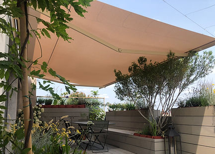 Tenda da sole a proiezione - MONFRANC - Socotex - Abritez-vous chez nous - a motore / per terrazza / da balcone