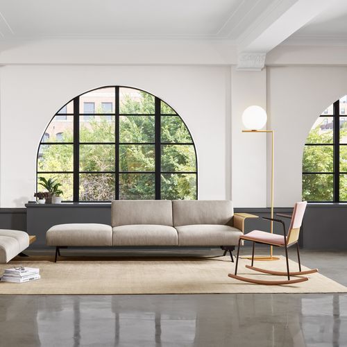 Poltrona visitatore contemporanea - MONTARA650  - Coalesse - in tessuto / in legno / in metallo