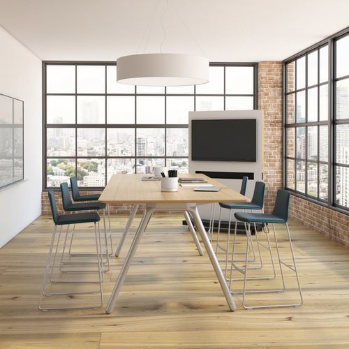 Tavolo classico - POTRERO415 - Coalesse - in rovere / in legno massiccio / in MDF