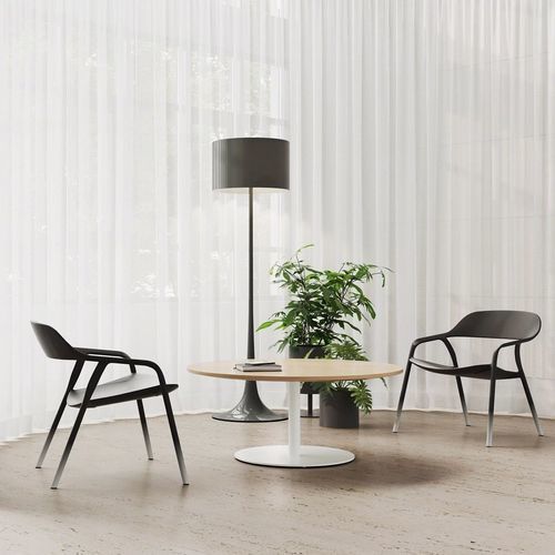 Sedia visitatore contemporanea - LESSTHANFIVE - Coalesse - da interno / in fibra di carbonio / con supporto in fibre sintetiche