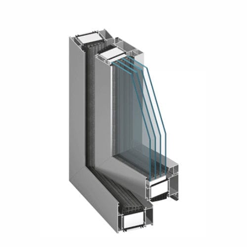 Profilato per finestra in alluminio - MB- 104 PASSIVE - Aluprof S.A - termoisolante