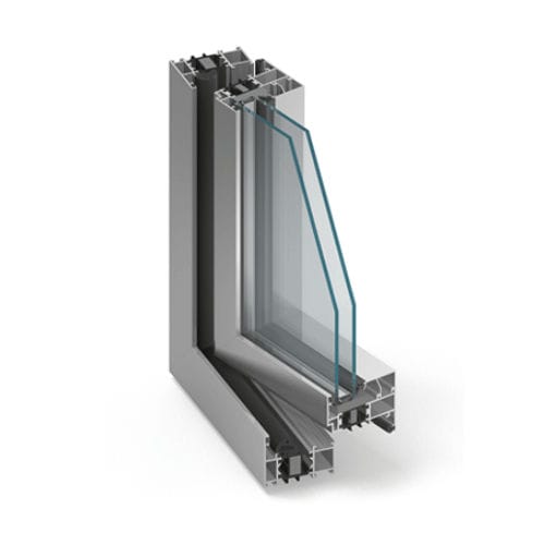 Profilato per finestra in alluminio - MB-70HI - Aluprof S.A - termoisolante