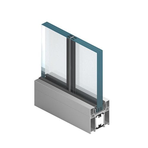 Parete fissa - MB- 78EI - Aluprof S.A - in vetro / in alluminio / professionale