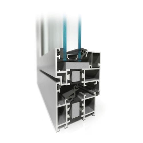 Profilato per finestra in alluminio - MB-60HI - Aluprof S.A - termoisolante