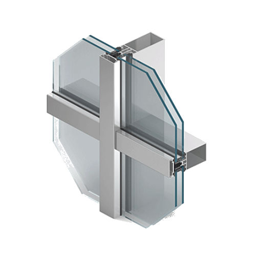 Sistema di facciata in vetro - MB- SR50N HI - Aluprof S.A