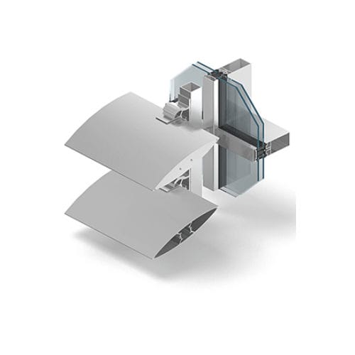 Frangisole in alluminio - MB-SUNPROF - Aluprof S.A - per facciata / orizzontale