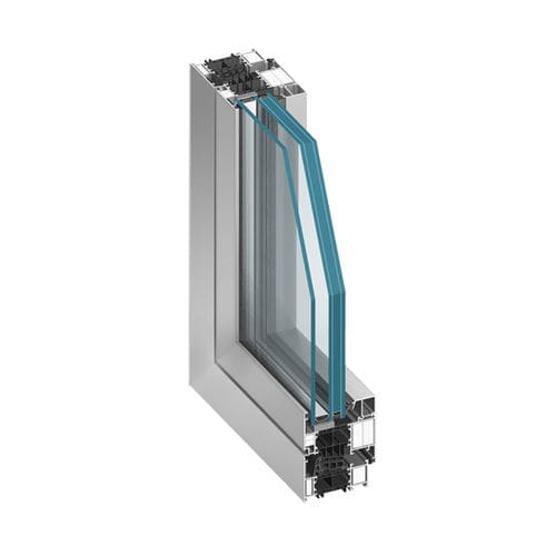 Profilo in alluminio - MB-86EI - Aluprof S.A - a sezione simmetrica / per parete / per finestra