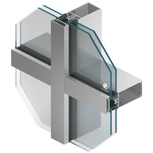 Facciata continua in pannelli - MB-SR60 Series - Aluprof S.A - in vetro / in alluminio / con isolamento integrato