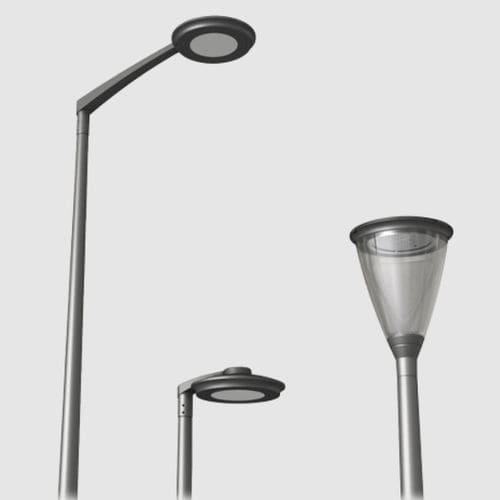 Lampione urbano - FLEXIA  - Schréder–Comatelec - contemporaneo / in metallo / in legno