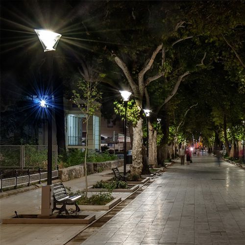 Lampione urbano - CALLA - Schréder–Comatelec - contemporaneo / in PMMA / in alluminio