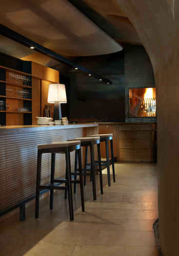 Sgabello da bar contemporaneo - TONIC - Rossin - in legno