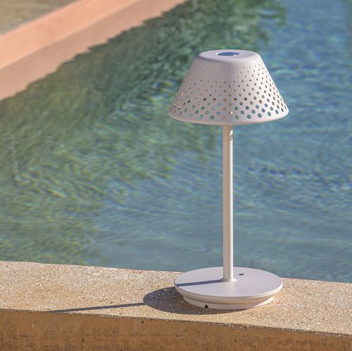 Lampada da tavolo - MESH - Platek s.r.l. - in acciaio / in ghisa di alluminio / in policarbonato