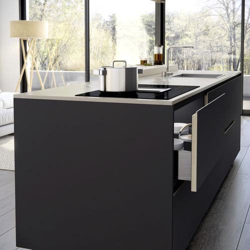 Cucina contemporanea - AVALON - MOBALCO - in laminato ad alta pressione / in legno massiccio / con isola