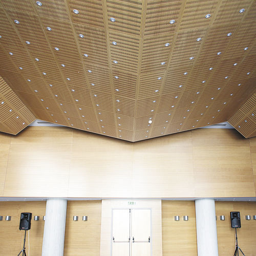 Pannello acustico per muro - R16 - Ideatec Advanced Acoustic Solutions - per soffitto / in MDF / in compensato