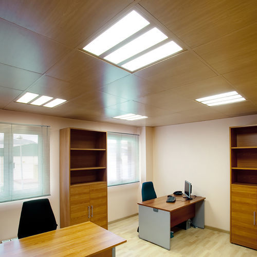 Pannello decorativo per controsoffitto - LM3 - Ideatec Advanced Acoustic Solutions - tagliafuoco / retroilluminato / in legno